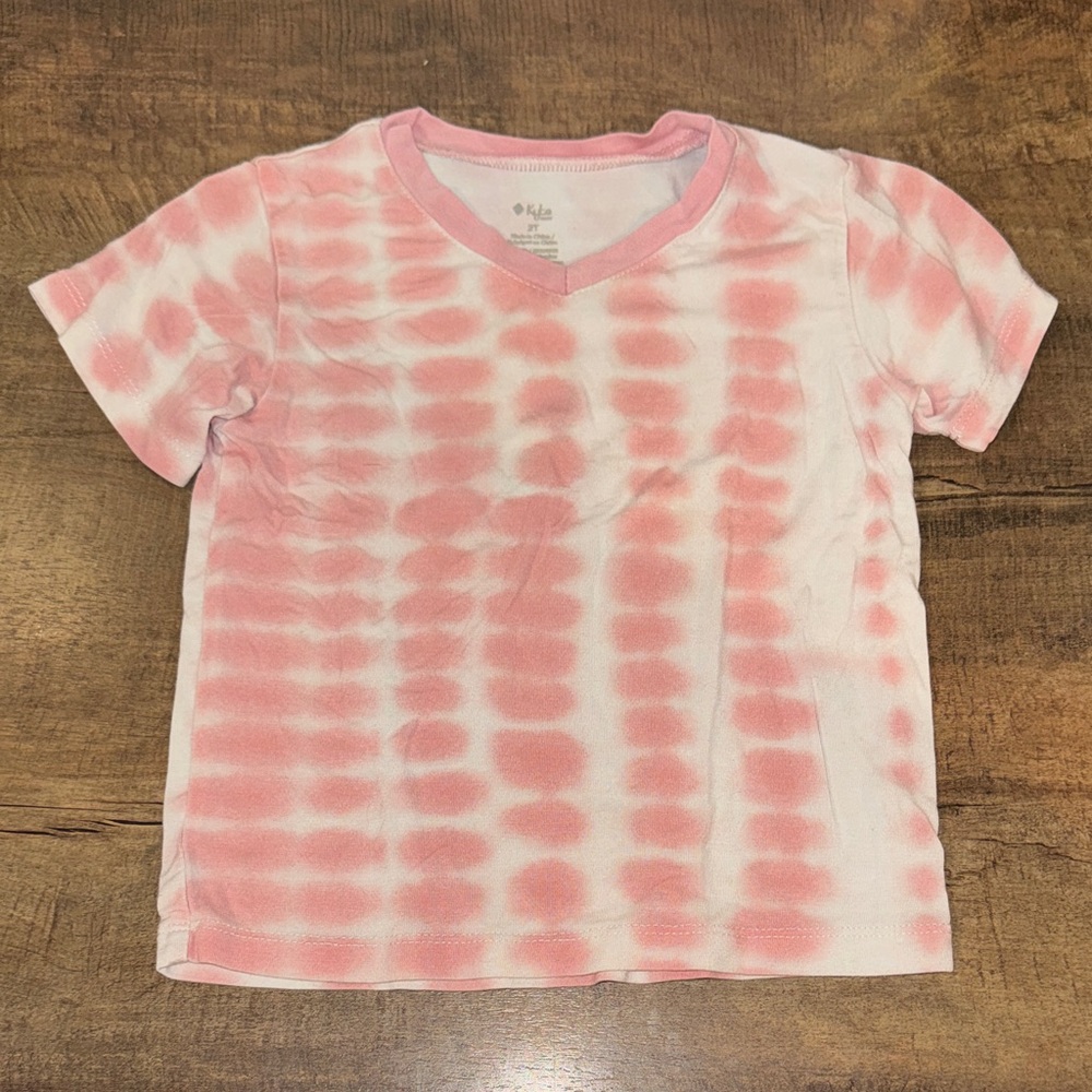 Kyte BABY Pink and White Short Sleeve Tee
